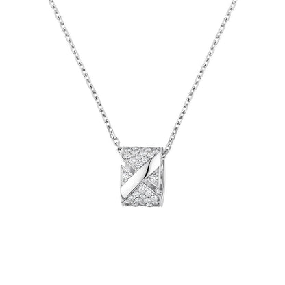[⭐Hyrra Jewelry]LIENS EVIDENCE DIAMOND PAVED NECKLACE