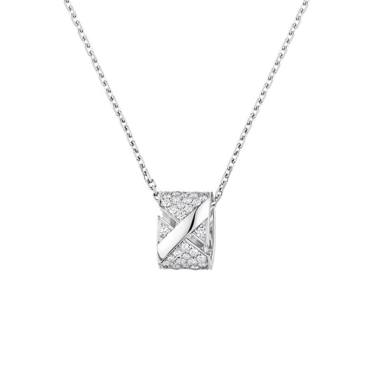 [⭐Hyrra Jewelry]LIENS EVIDENCE DIAMOND PAVED NECKLACE