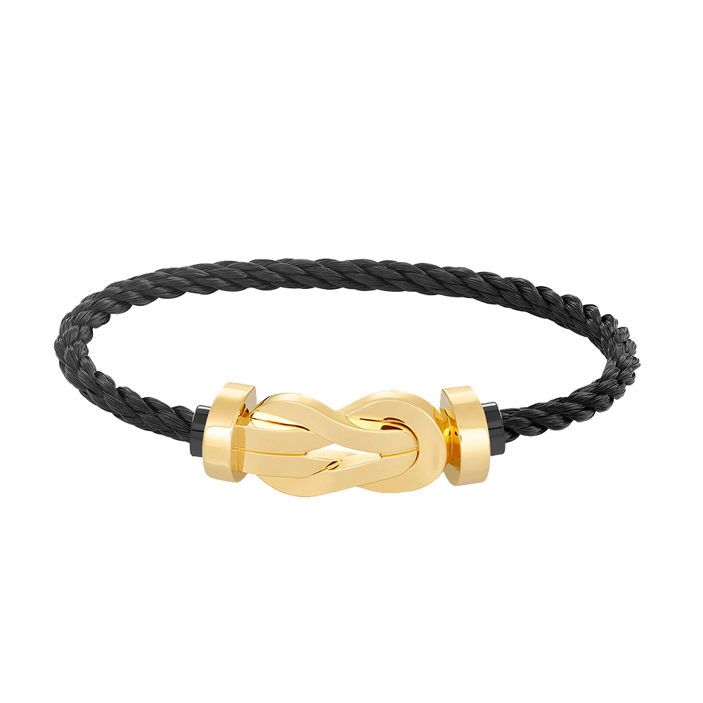 [⭐Hyrra Jewelry]CHANCE LARGE 8 FIGURE BUCKLE NO DIAMOND BRACELET GOLD
