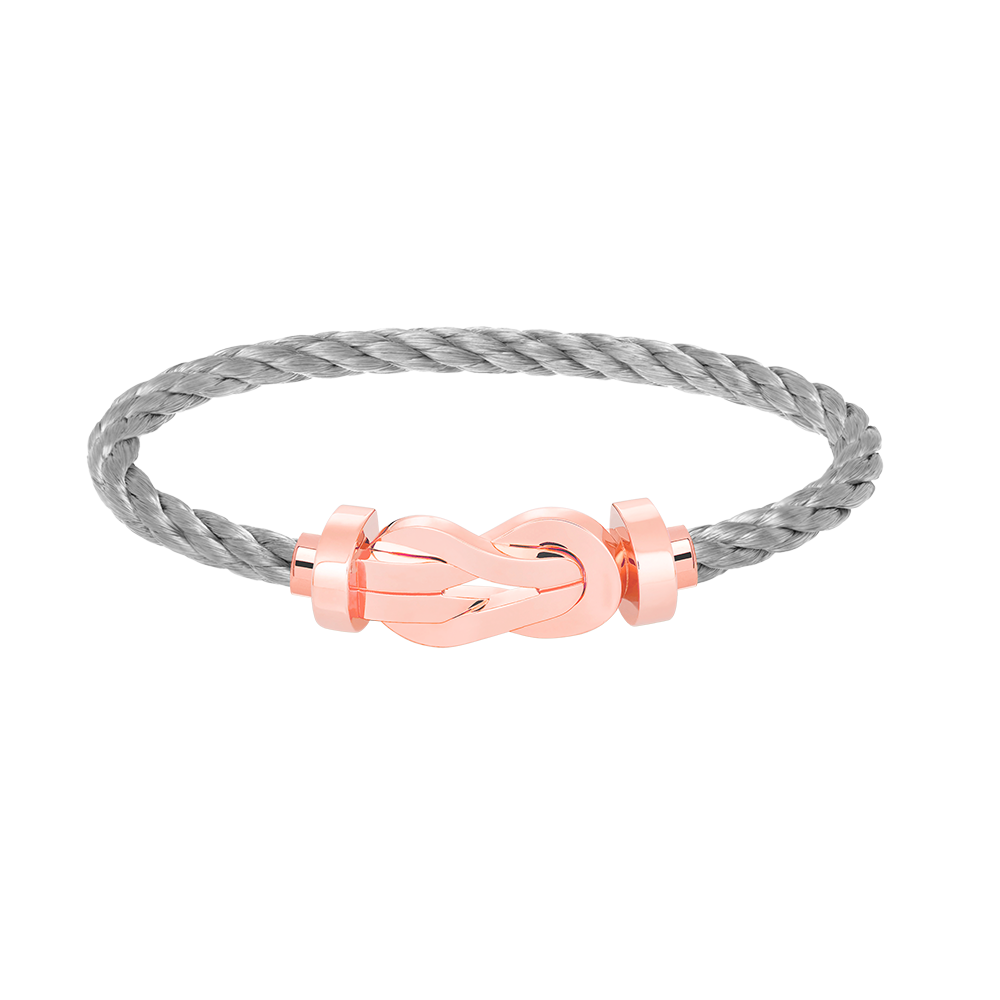 [⭐Hyrra Jewelry]CHANCE LARGE 8 FIGURE BUCKLE NO DIAMOND BRACELET ROSE GOLD