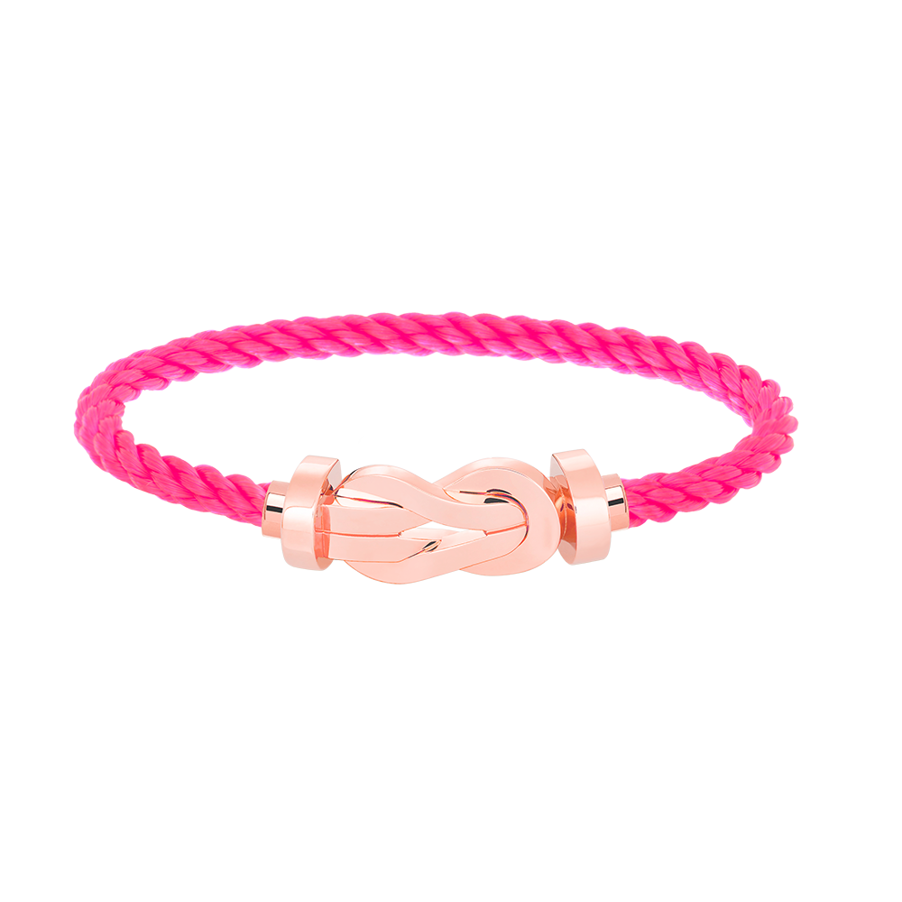 [⭐Hyrra Jewelry]CHANCE LARGE 8 FIGURE BUCKLE NO DIAMOND BRACELET ROSE GOLD