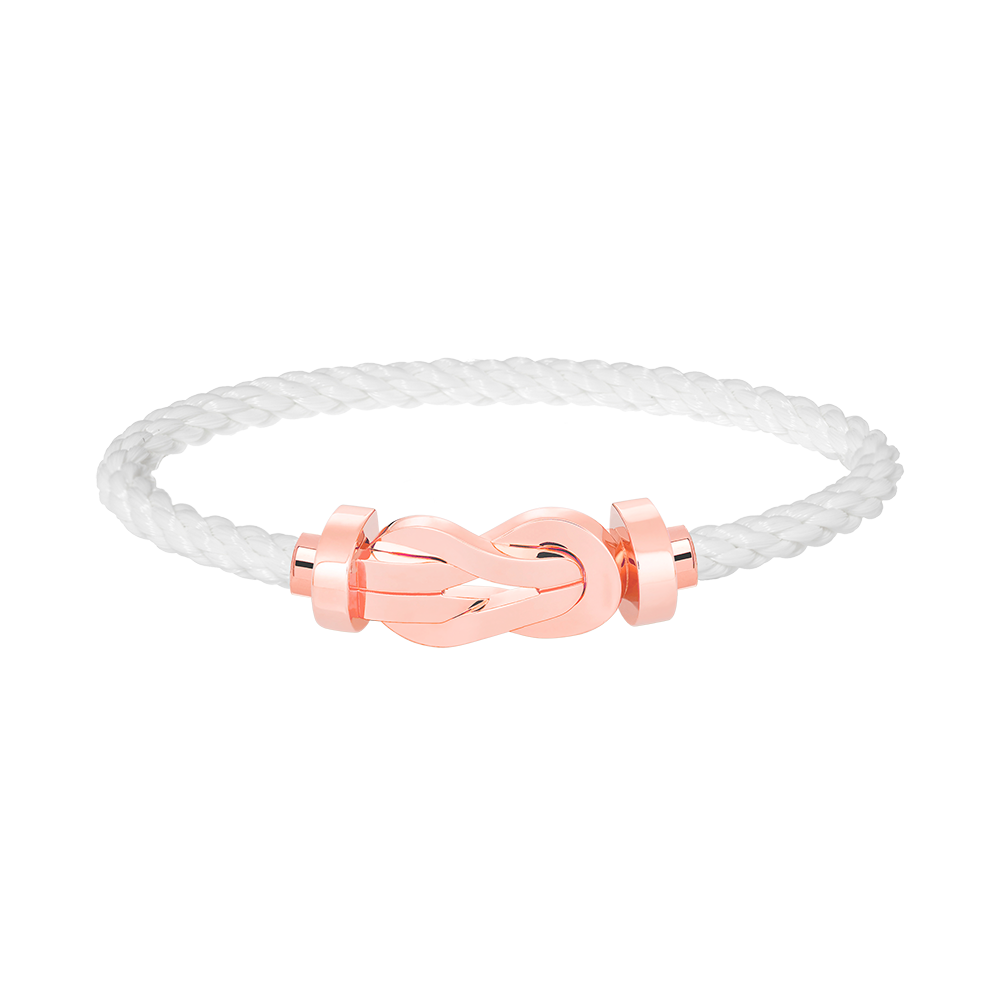 [⭐Hyrra Jewelry]CHANCE LARGE 8 FIGURE BUCKLE NO DIAMOND BRACELET ROSE GOLD