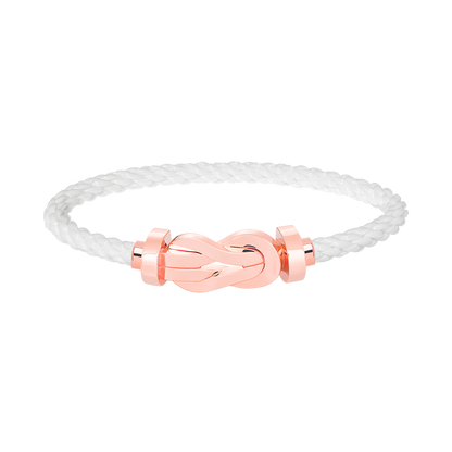 [⭐Hyrra Jewelry]CHANCE LARGE 8 FIGURE BUCKLE NO DIAMOND BRACELET ROSE GOLD