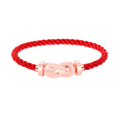 [⭐Hyrra Jewelry]CHANCE LARGE 8 FIGURE BUCKLE NO DIAMOND BRACELET ROSE GOLD