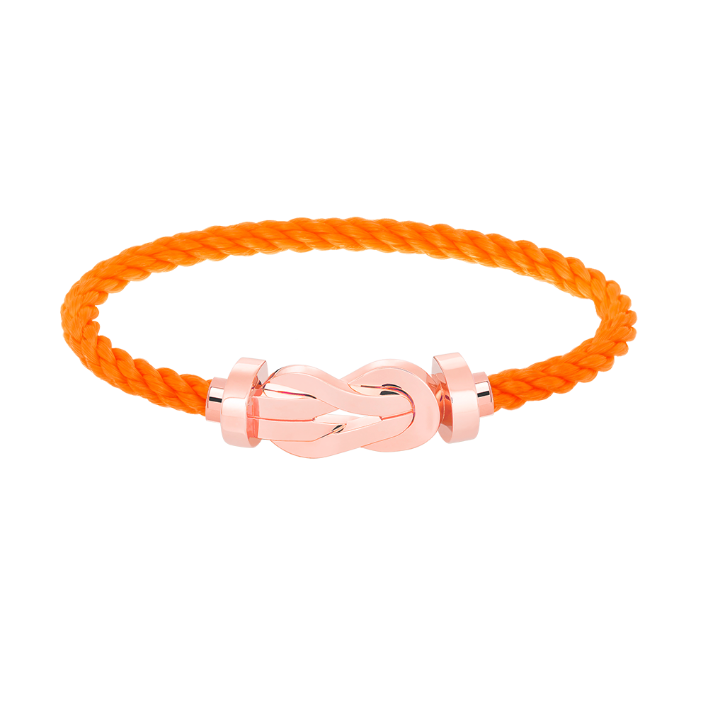 [⭐Hyrra Jewelry]CHANCE LARGE 8 FIGURE BUCKLE NO DIAMOND BRACELET ROSE GOLD