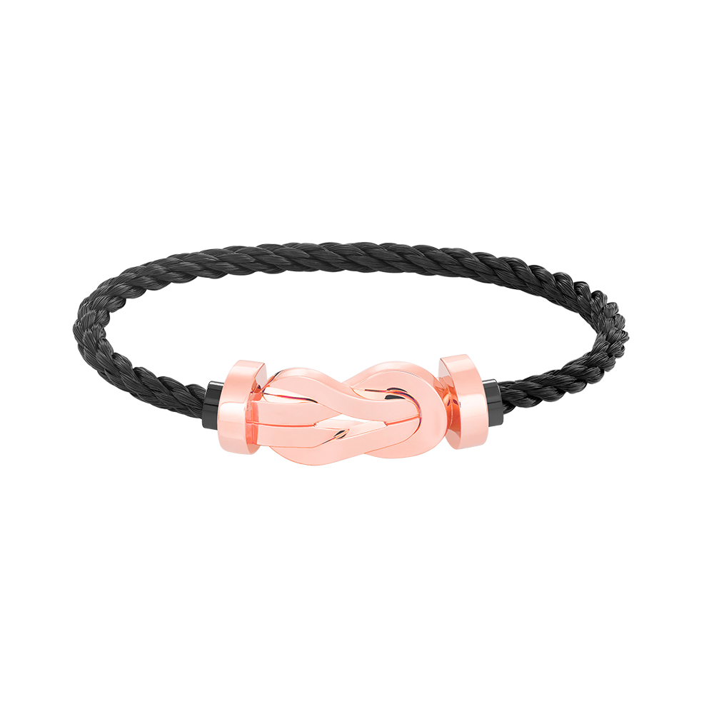 [⭐Hyrra Jewelry]CHANCE LARGE 8 FIGURE BUCKLE NO DIAMOND BRACELET ROSE GOLD