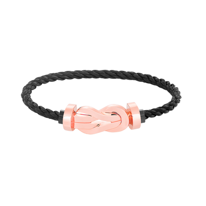 [⭐Hyrra Jewelry]CHANCE LARGE 8 FIGURE BUCKLE NO DIAMOND BRACELET ROSE GOLD
