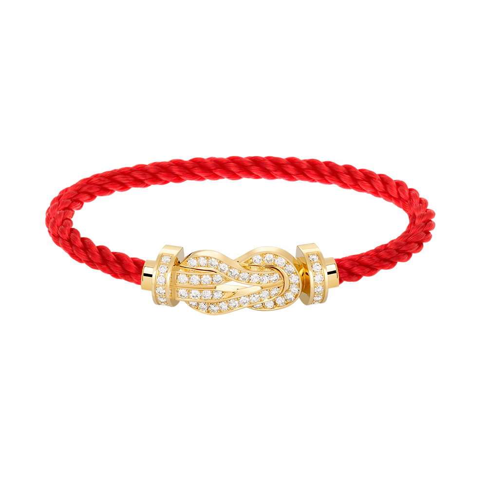 [⭐Hyrra Jewelry]CHANCE LARGE 8 FIGURE BUCKLE FULLDIAMOND BRACELET GOLD