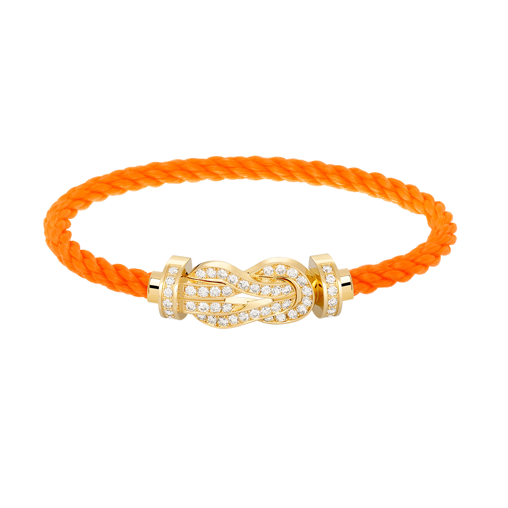 [⭐Hyrra Jewelry]CHANCE LARGE 8 FIGURE BUCKLE FULLDIAMOND BRACELET GOLD