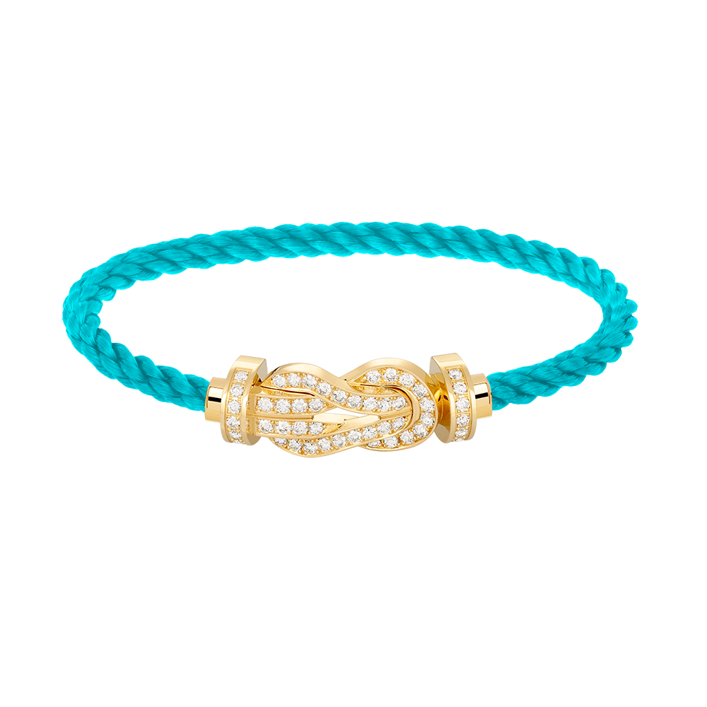 [⭐Hyrra Jewelry]CHANCE LARGE 8 FIGURE BUCKLE FULLDIAMOND BRACELET GOLD
