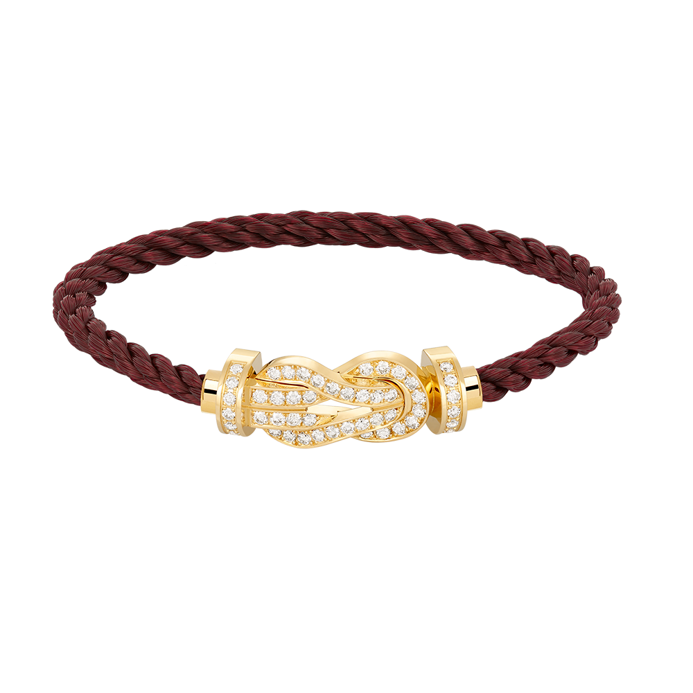 [⭐Hyrra Jewelry]CHANCE LARGE 8 FIGURE BUCKLE FULLDIAMOND BRACELET GOLD