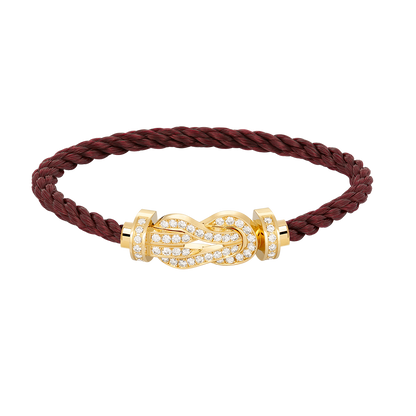 [⭐Hyrra Jewelry]CHANCE LARGE 8 FIGURE BUCKLE FULLDIAMOND BRACELET GOLD