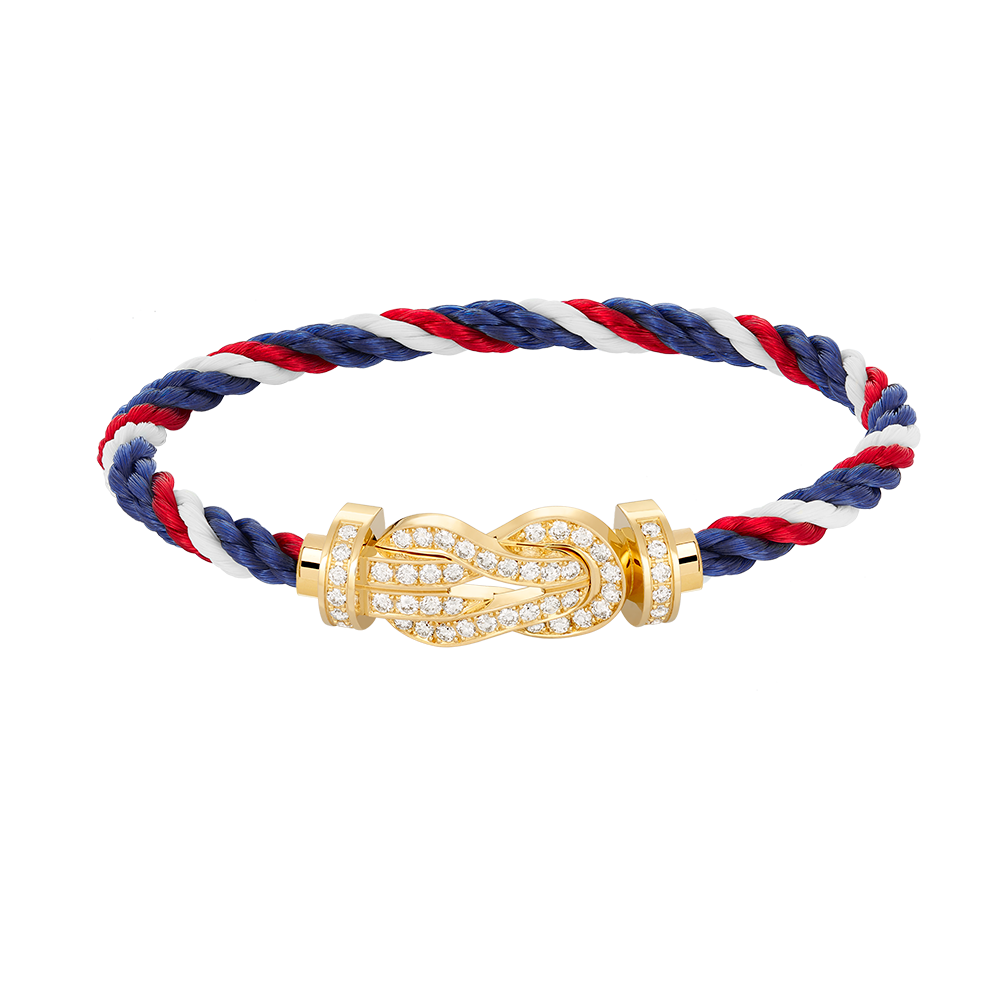 [⭐Hyrra Jewelry]CHANCE LARGE 8 FIGURE BUCKLE FULLDIAMOND BRACELET GOLD