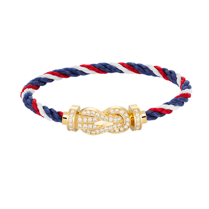 [⭐Hyrra Jewelry]CHANCE LARGE 8 FIGURE BUCKLE FULLDIAMOND BRACELET GOLD