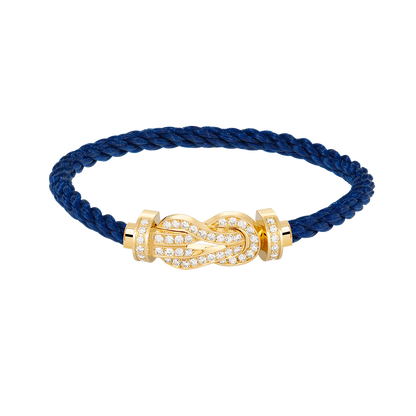 [⭐Hyrra Jewelry]CHANCE LARGE 8 FIGURE BUCKLE FULLDIAMOND BRACELET GOLD