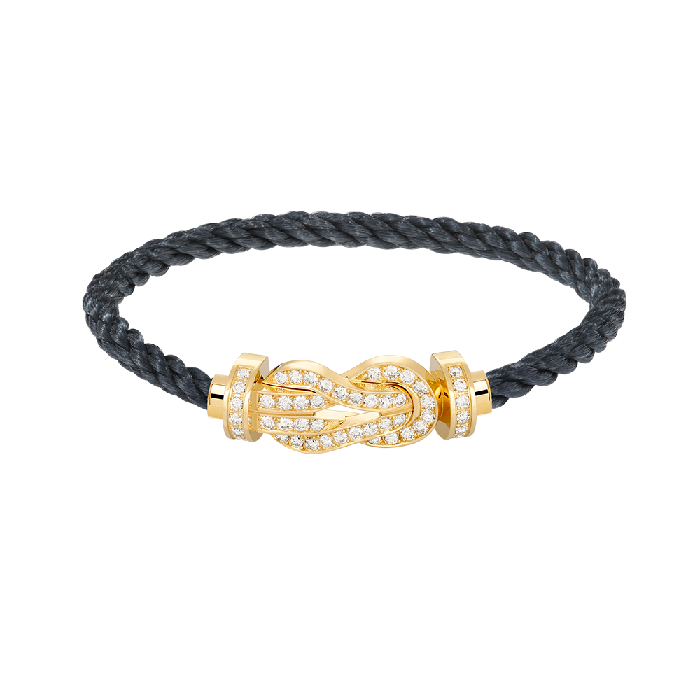 [⭐Hyrra Jewelry]CHANCE LARGE 8 FIGURE BUCKLE FULLDIAMOND BRACELET GOLD