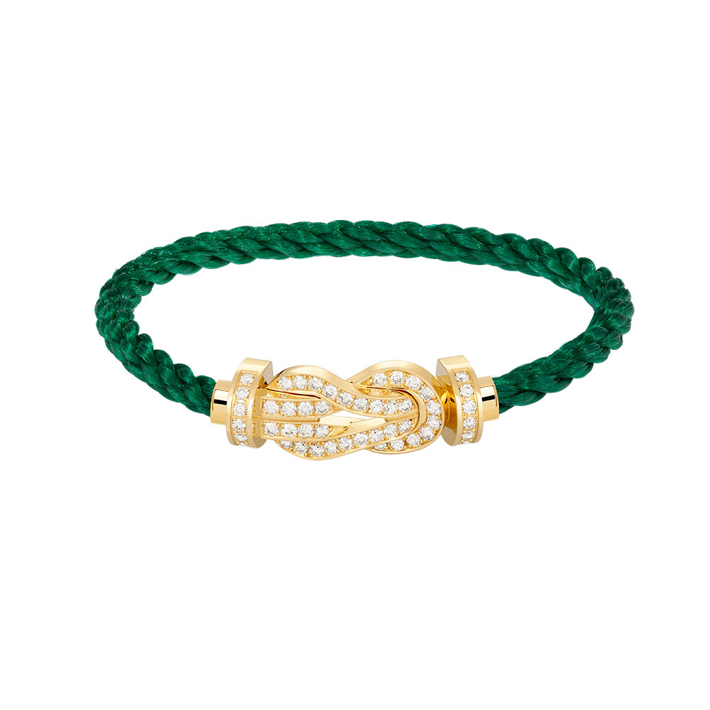 [⭐Hyrra Jewelry]CHANCE LARGE 8 FIGURE BUCKLE FULLDIAMOND BRACELET GOLD