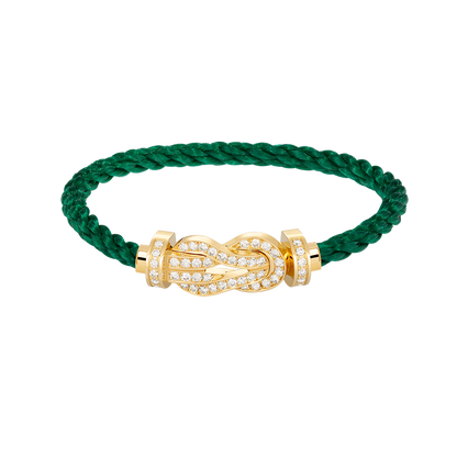 [⭐Hyrra Jewelry]CHANCE LARGE 8 FIGURE BUCKLE FULLDIAMOND BRACELET GOLD