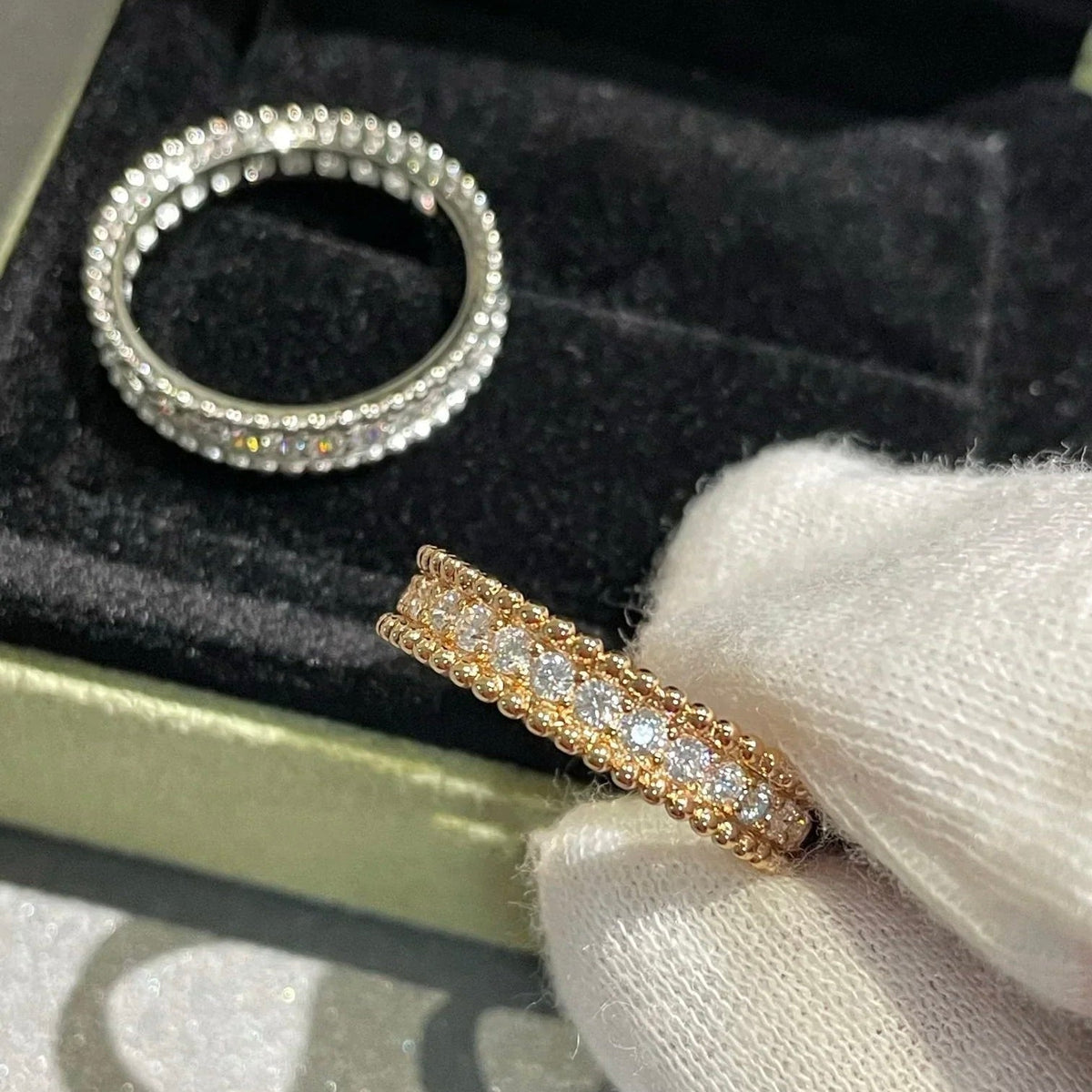 [⭐Hyrra Jewelry]PERLEE DIAMOND ROSE GOLD RING