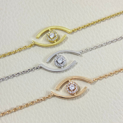 [⭐Hyrra Jewelry]Demo Eye Pave-Set Diamond Bracelet