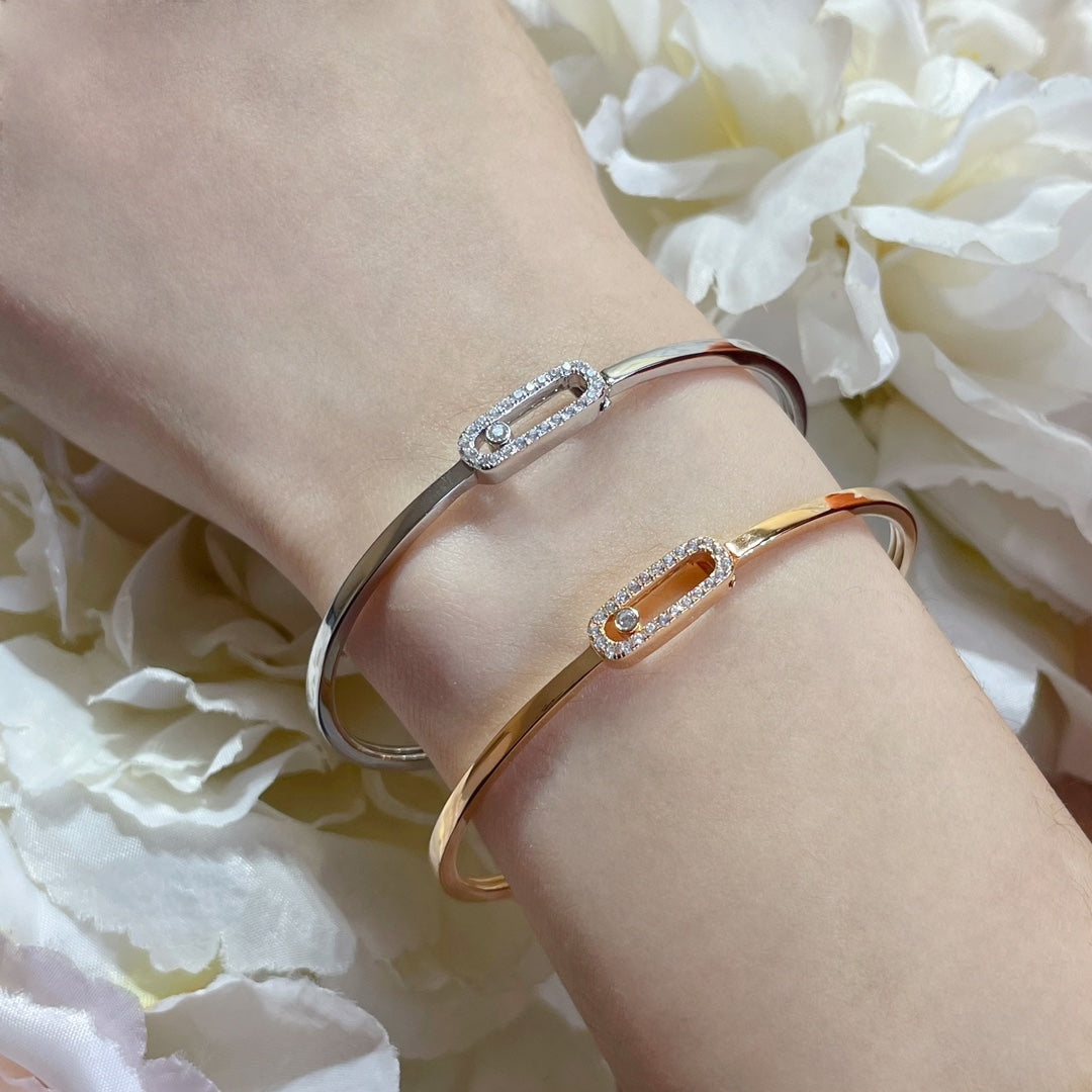 [⭐Hyrra Jewelry]Move Uno pavé flex bangle medium