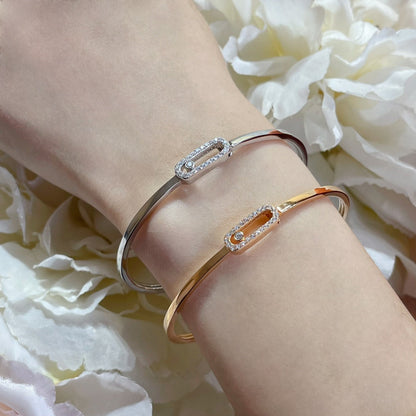 [⭐Hyrra Jewelry]Move Uno pavé flex bangle medium