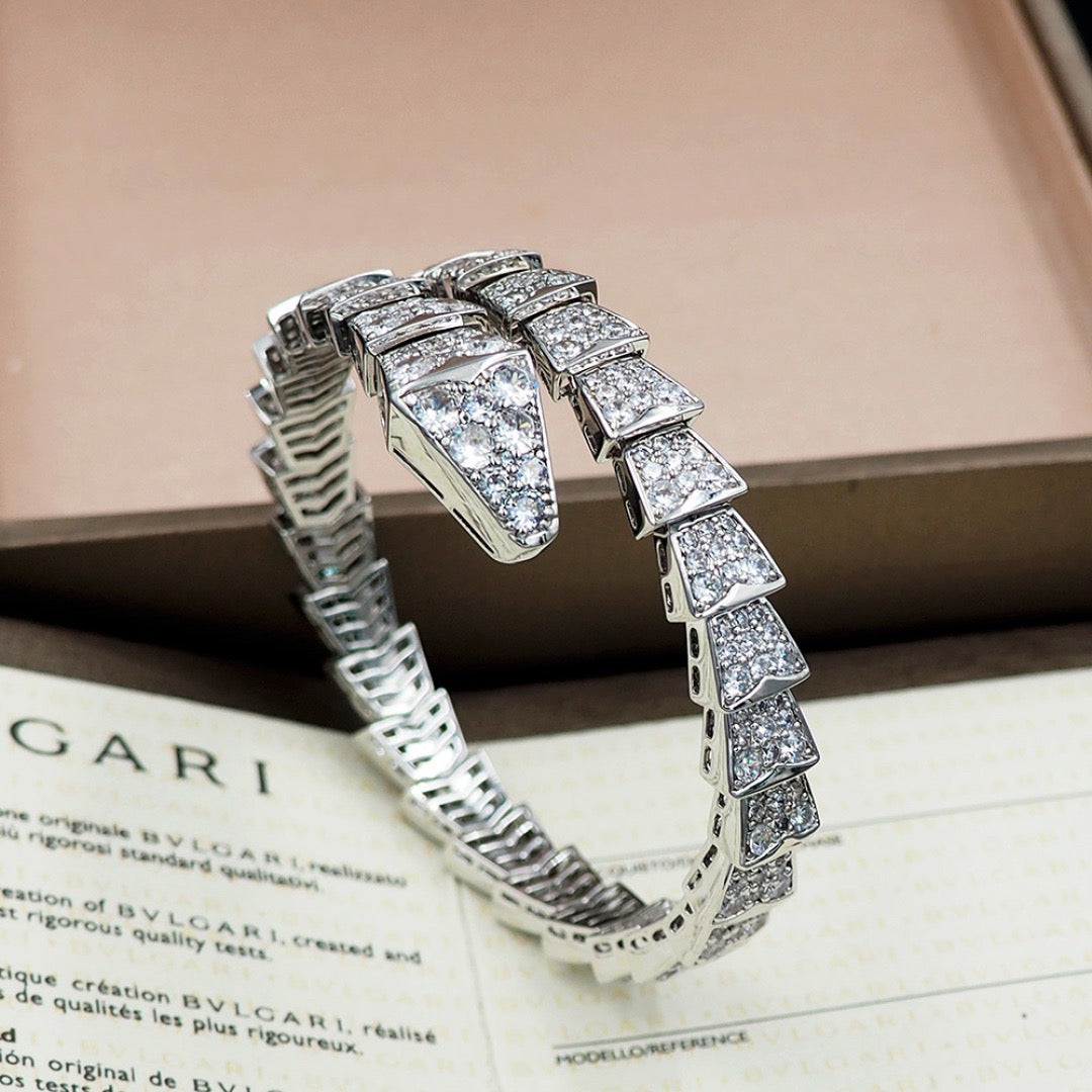 [⭐Hyrra Jewelry]SERPENTI BRACELET 8MM SILVEE DIAMOND