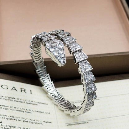 [⭐Hyrra Jewelry]SERPENTI BRACELET 8MM SILVEE DIAMOND