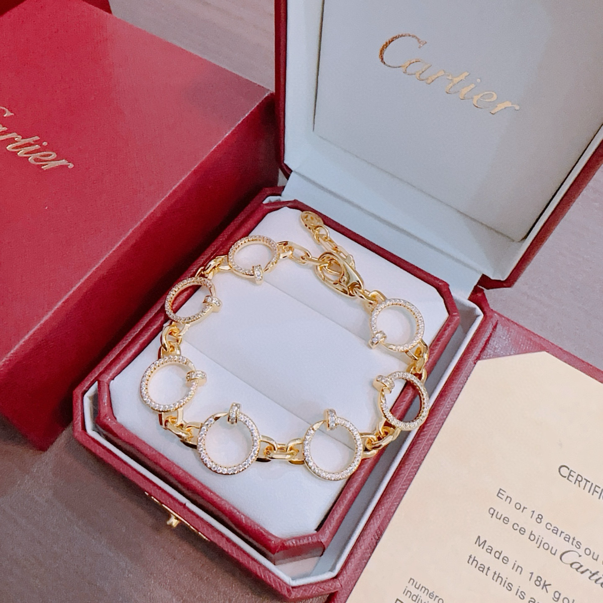 [⭐Hyrra Jewelry Jewelry] LOVE&JUSTE BRACELET DIAMONDS