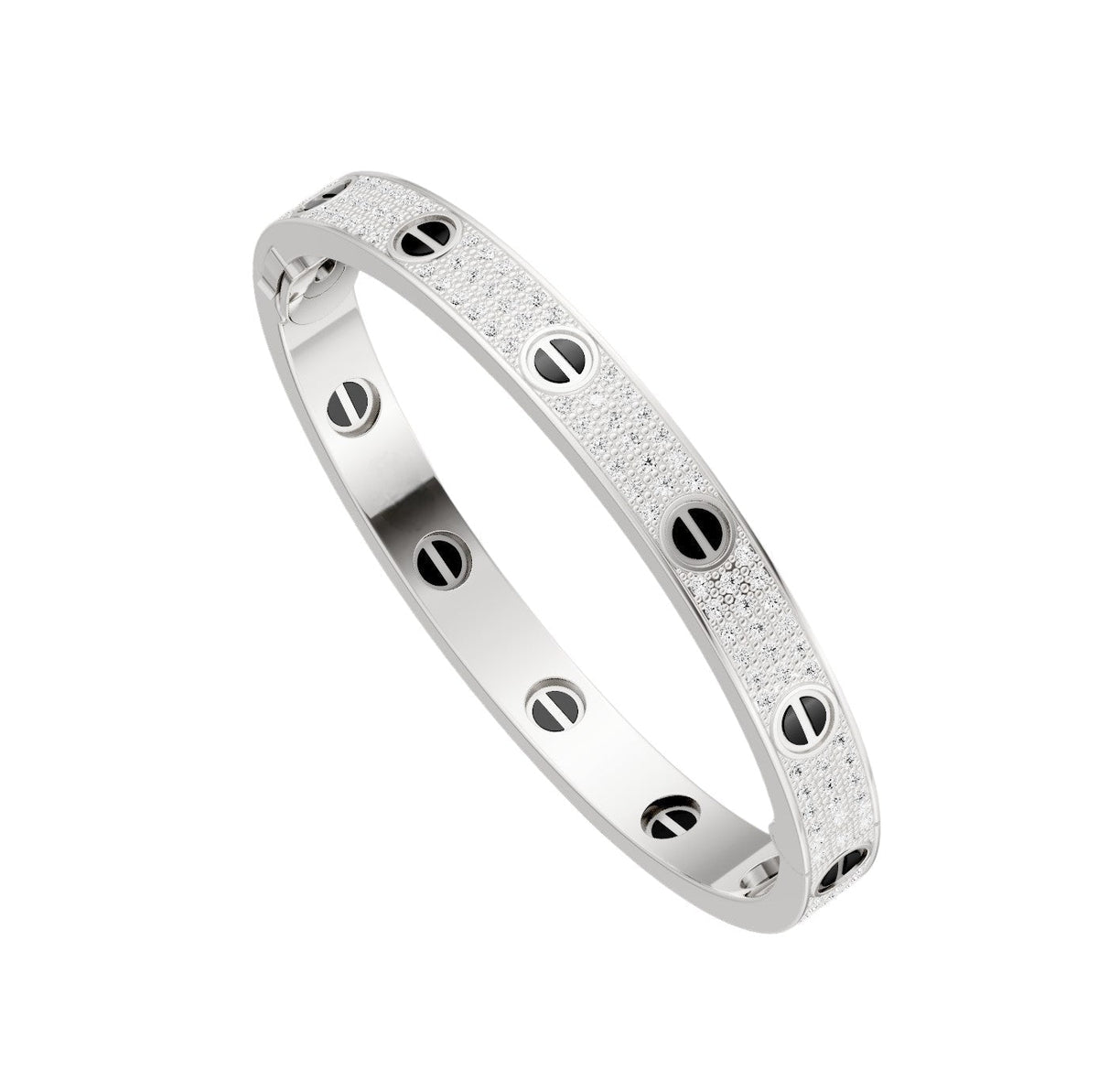[⭐Hyrra Jewelry]LOVE BRACELET 6.1MM DIAMOND-PAVED CERAMIC
