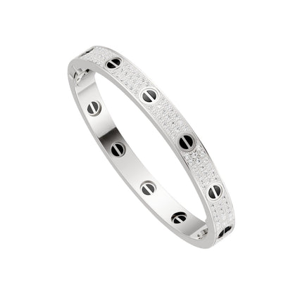 [⭐Hyrra Jewelry]LOVE BRACELET 6.1MM DIAMOND-PAVED CERAMIC