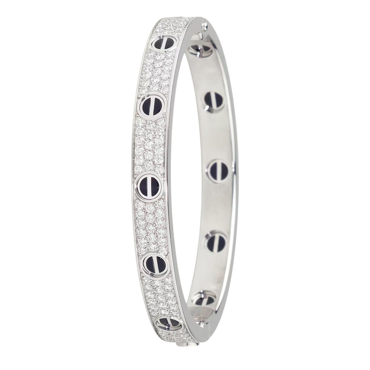 [⭐Hyrra Jewelry]LOVE BRACELET 6.1MM DIAMOND-PAVED CERAMIC