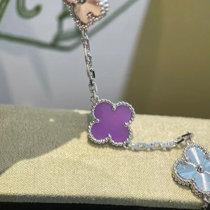 [⭐Hyrra Jewelry] CLOVER 5 MOTIF VIOLET BRACELET COLLECTION