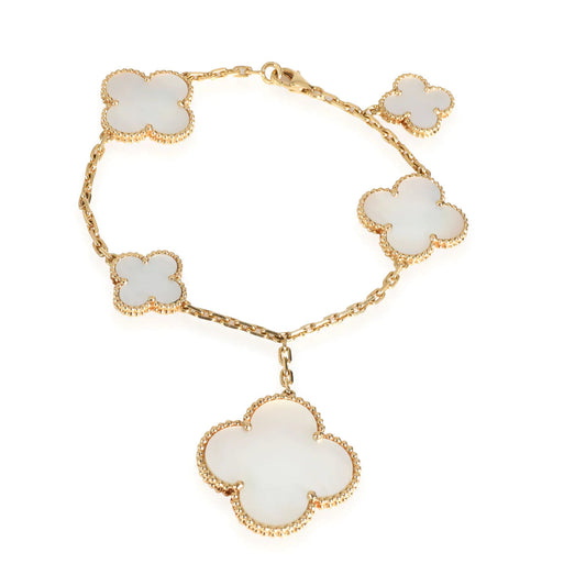 [⭐Hyrra Jewelry]MAGIC CLOVER MOP GOLD BRACELET 5 MOTIFS