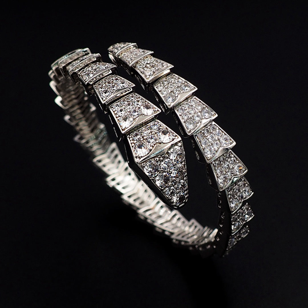 [⭐Hyrra Jewelry]SERPENTI BRACELET 8MM SILVEE DIAMOND