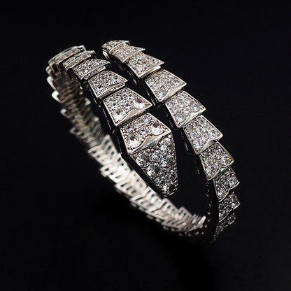 [⭐Hyrra Jewelry]SERPENTI BRACELET 8MM SILVEE DIAMOND