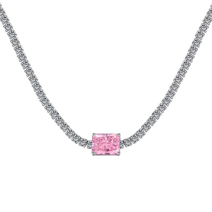 [Hyrra Jewelry]2.0 carat Ornate Emerald Cut Necklace