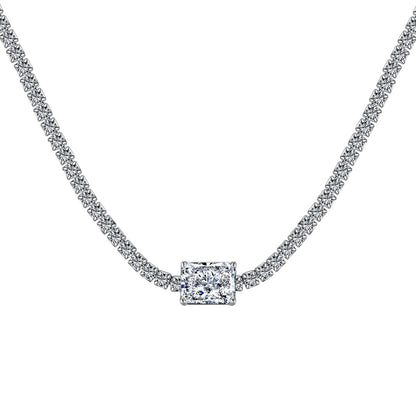 [Hyrra Jewelry]2.0 carat Ornate Emerald Cut Necklace