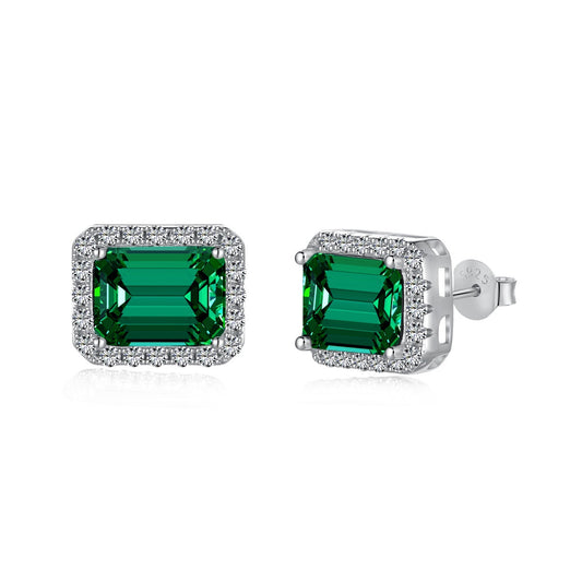 [Hyrra Jewelry]Luxurious Dainty Emerald Cut Banquet Earrings