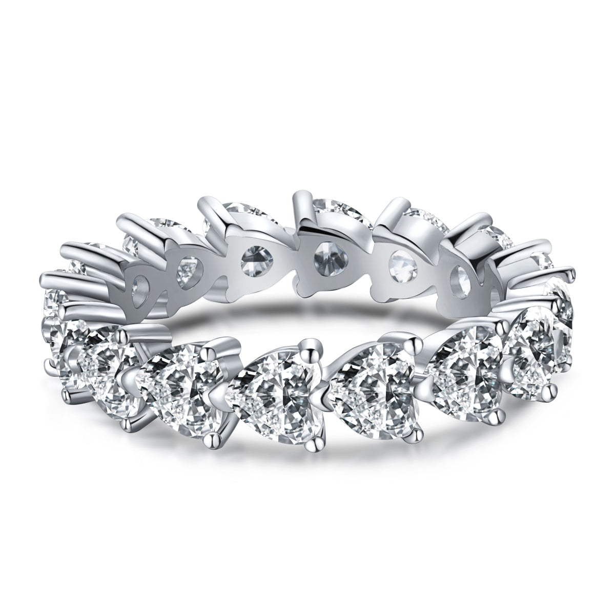 [Hyrra Jewelry]0.25 Carat Radiant Romance Heart Cut Lover Ring