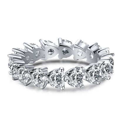 [Hyrra Jewelry]0.25 Carat Radiant Romance Heart Cut Lover Ring