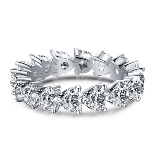 [Hyrra Jewelry]0.25 Carat Radiant Romance Heart Cut Lover Ring