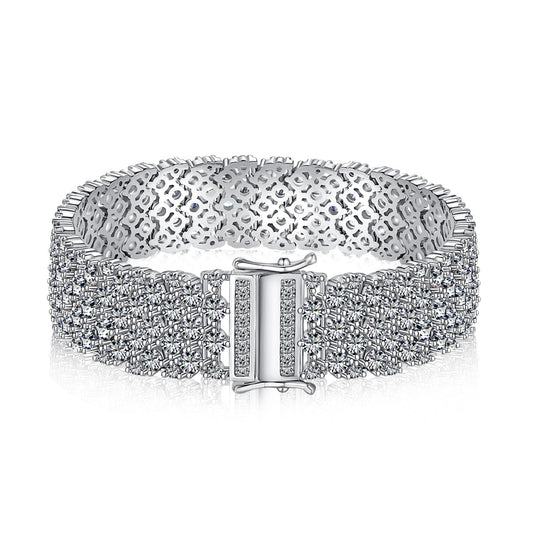 [Hyrra Jewelry]Ornate Elegant Round Cut Party Bracelet