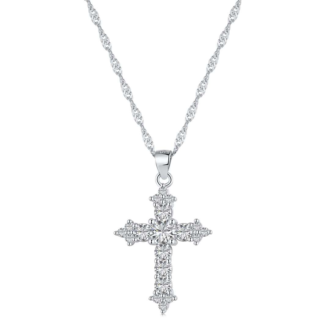 [Hyrra Jewelry]Delicate Cross Shape Necklace