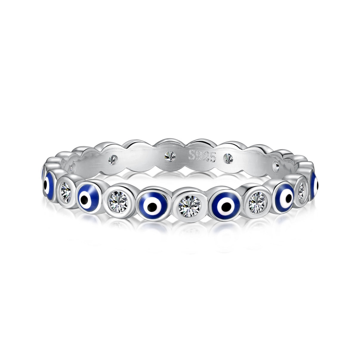 [Hyrra Jewelry]Sparkling Vibrant Round Shape Daily Ring