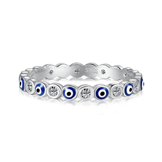 [Hyrra Jewelry]Sparkling Vibrant Round Shape Daily Ring