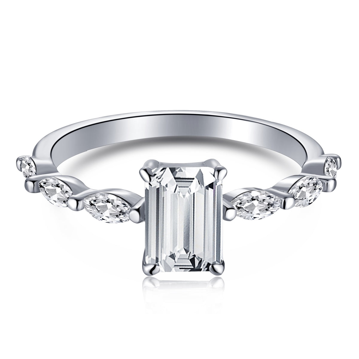[Hyrra Jewelry]1.0 Carat Dainty Resplendent Radiant Cut Daily Ring