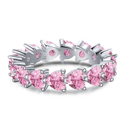 [Hyrra Jewelry]0.25 Carat Radiant Romance Heart Cut Lover Ring