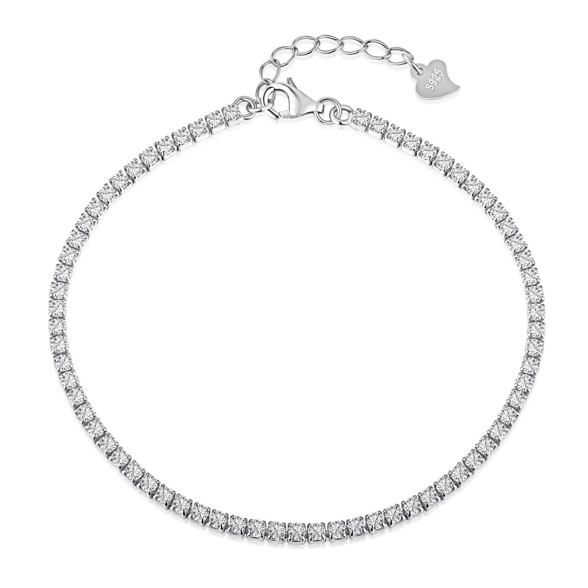 [Hyrra Jewelry]Radiant Shinning Princess Cut Tennis Bracelet