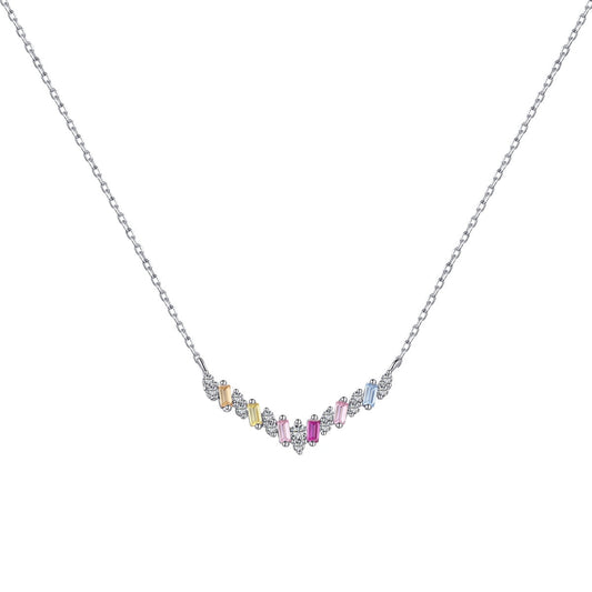 [Hyrra Jewelry]Dazzling Rainbow Necklace